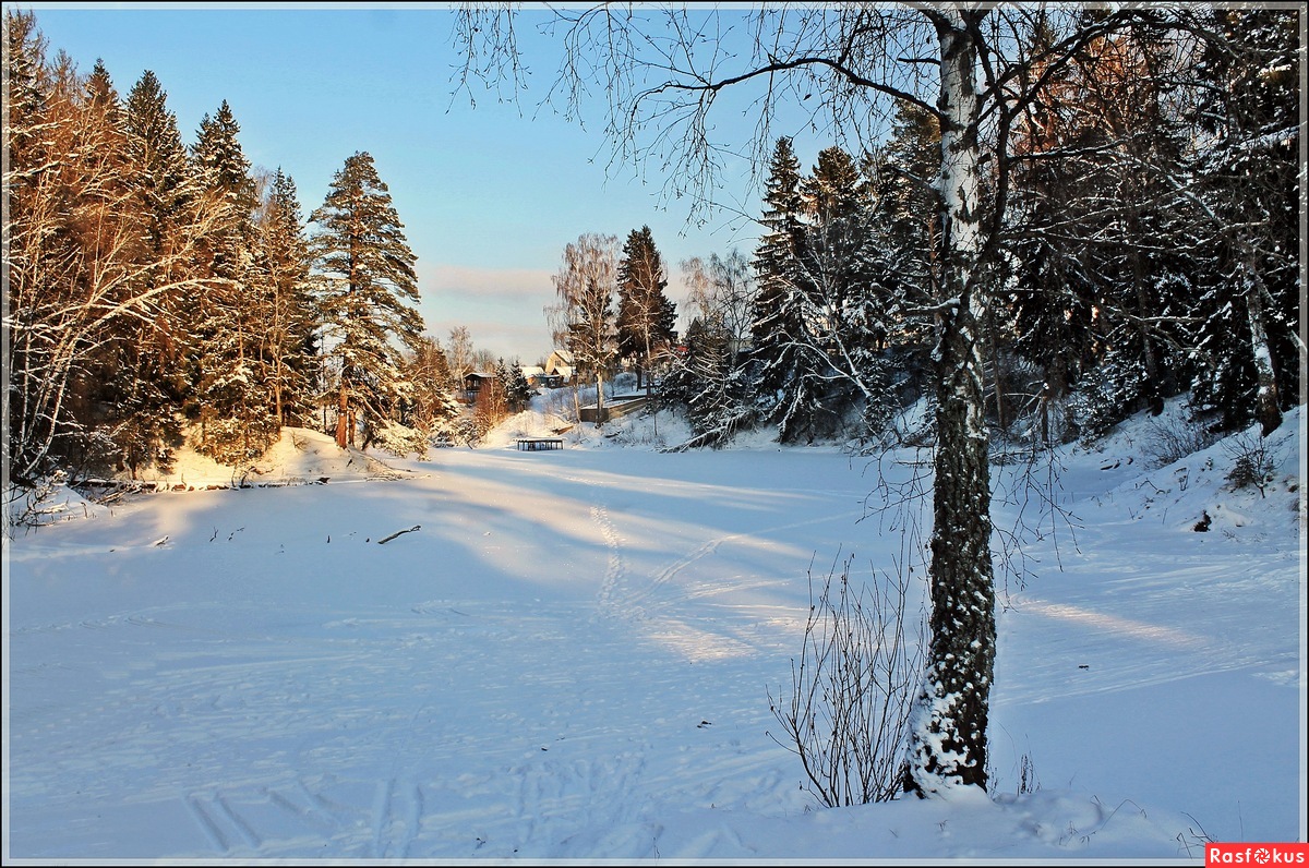 Зима на Рыжковском пруду