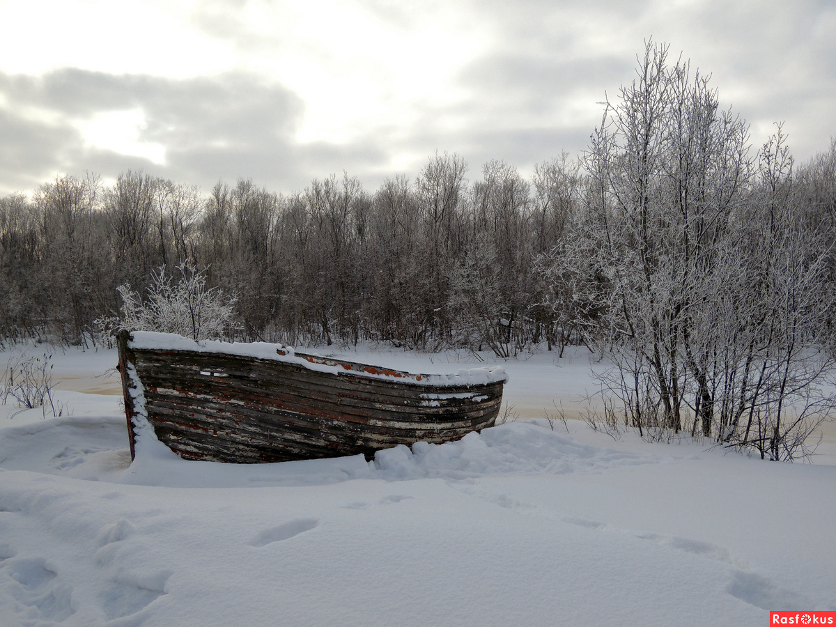зимний сон лодок