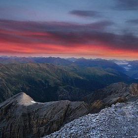 Рассвет над Альпами