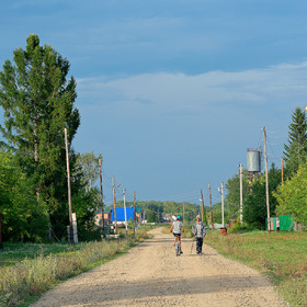 Сибирская глубинка. Улица в деревне