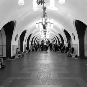 станция метро "ВДНХ"(Калужско-Рижская линия)