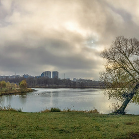Туманный ноябрьский день в Белгороде