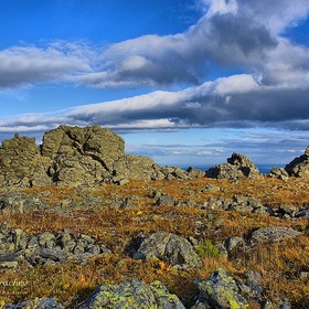 Облака над плато Сеебрянского Камня