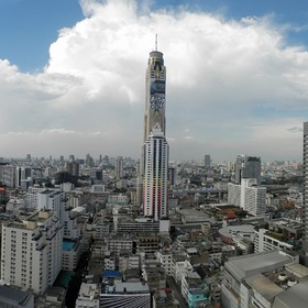 Бангкок, панорама круговая - вид на самую высокую башню Baiyoke Sky