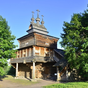 Деревянная Церковь Святого Георгия Победоносца(из Архангельской области) 1685 года в Коломенском