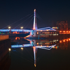 Мост "Поцелуев", город Краснодар