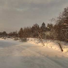 Зимняя река..