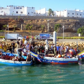 Марокко, Рабат рыбный причал