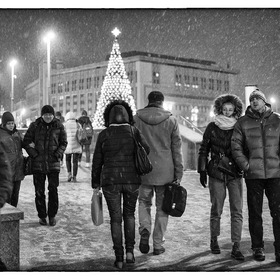 Москва. Центр. Снегопад.