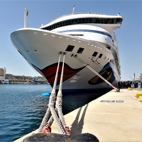 "AIDA-Vita" in the Port of "Valletta", on the Island of MALTA.....