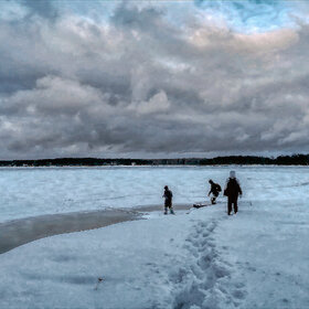 Выборгский залив. Прогулки по ненадежному льду... (62)