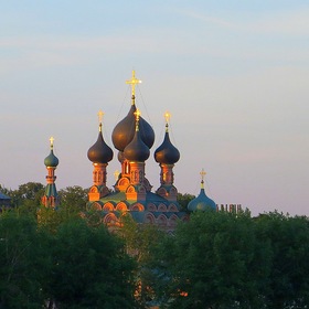 Город.Москва.Церковь Живоначальной Троицы в Останкино.