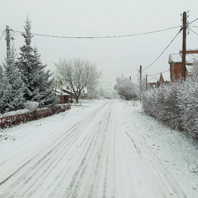 Первый день зимы на нашей улице