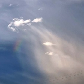 Кусочек радуги после грозы 8 июня 2022 г.