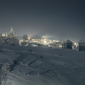 Зимняя ночь над Чердынью