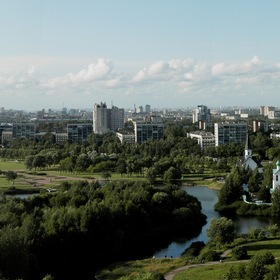 Пулковский парк (парк Городов-Героев) - панорама...