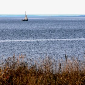 Вид на Жигулёвское море. В районе Молодецкого кургана. Национальный парк Самарская Лука