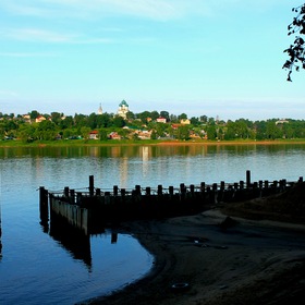 река Волга в Тутаеве (Ярославская область)