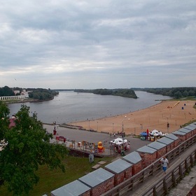 Река Волхов. Ярославово дворище.