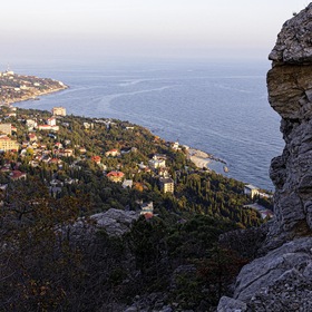 Гора Кошка. Вид на побережье Черного моря.