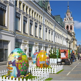 Пасхальный праздник в Москве.