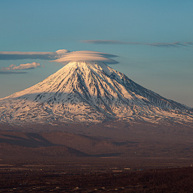 Свежее фото Корякского вулкана на Камчатке
