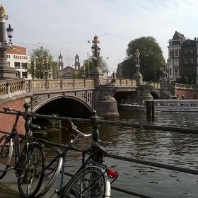 Лето. Амстел. Синий мост.