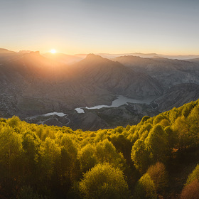"Закат в горах Дагестана"
