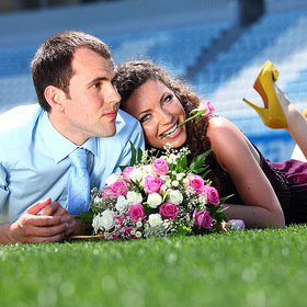 свадьба на футбольном поле