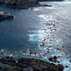 Aerial photo of an ocean coast - Tenerife, Spain