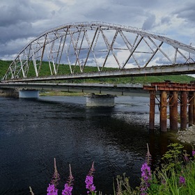 Реконструкция  моста-река Тулома