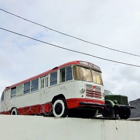 Автобус ЛиАЗ-158  на вечной стоянке
