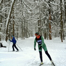 Лыжники украсили зимнюю трассу