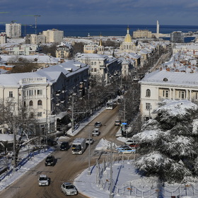 В Севастополе снег!
