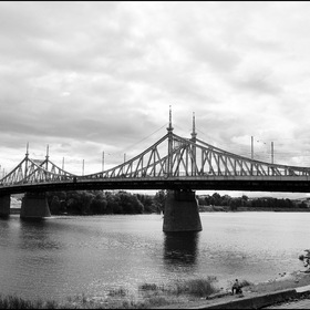 Старый мост через р.Волгу в Твери.